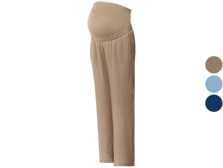 Pantalón de premamá de muselina para mujer