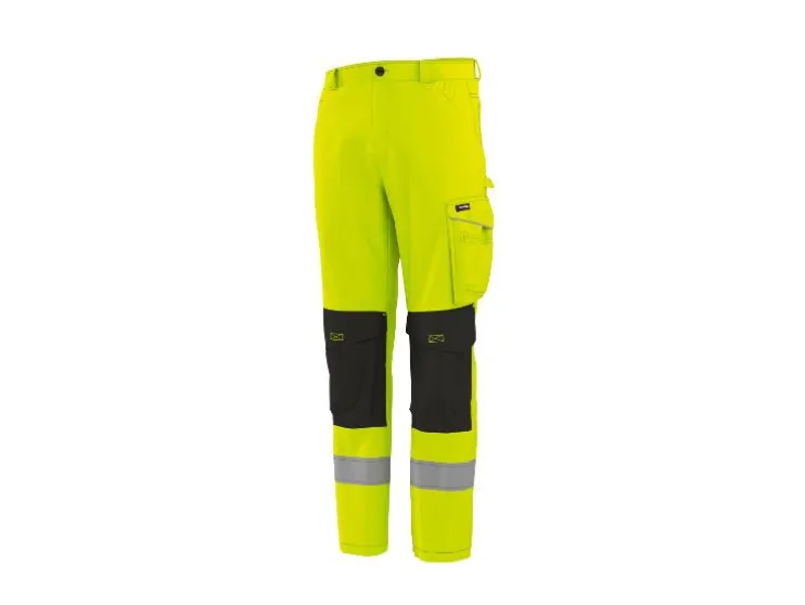 Pantalón de trabajo softshell reflectante para hombre