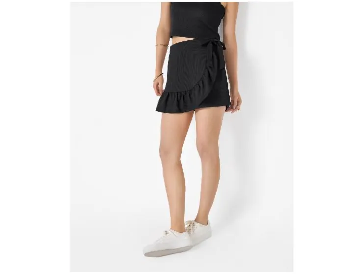Pantalón falda cruzado de mujer