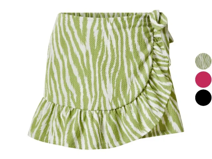 Pantalón falda cruzado de mujer