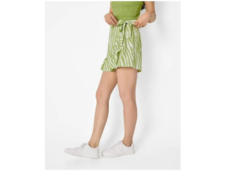 Pantalón falda cruzado de mujer