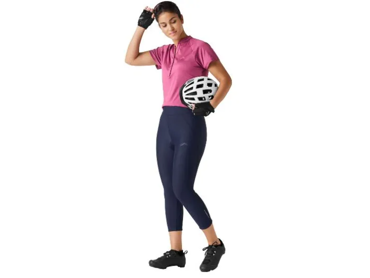 Pantalón pirata / ciclista funcional de mujer, con badana.
