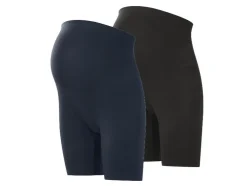 Pantalones cortos de ciclismo de premamá para mujer, 2 unidades.