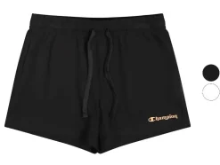 Pantalones cortos de felpa para mujer con cintura elástica de talle medio.