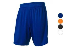 Pantalones cortos de fútbol funcionales para hombre con cómoda cintura elástica con cordón.