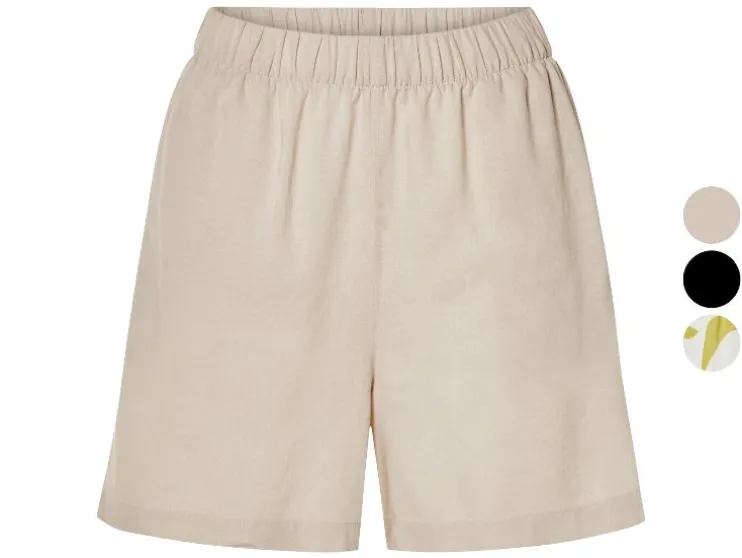 Pantalones cortos de lino para mujer