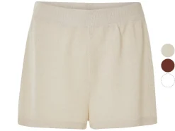 Pantalones cortos de mujer, con estructura de punto de moda.