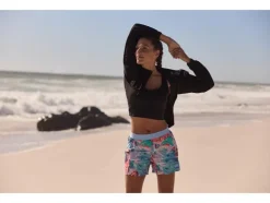 Pantalones cortos funcionales de mujer, con cintura cómoda y elástica.