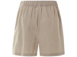 Pantalones cortos tipo paperbag de mujer con lino