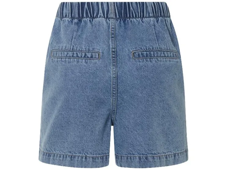Pantalones cortos vaqueros de mujer, talle medio.