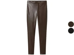Pantalones jeggings de mujer, corte slim, tiro normal.