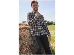 Pantalones joggers cargo de mezclilla para hombre