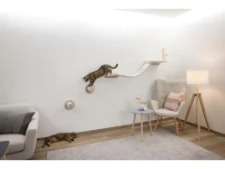 Pared de escalada para gatos