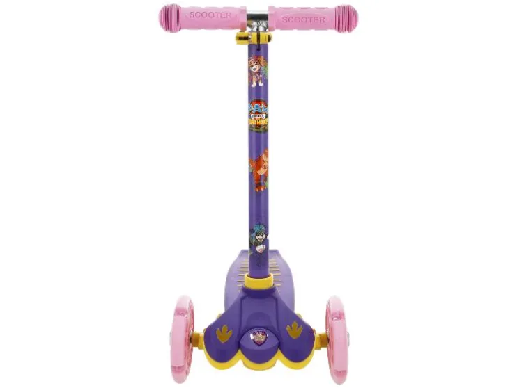 Patinete de 3 Ruedas con Ruedas LED, Paw Patrol Dino Movie
