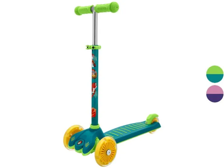 Patinete de 3 Ruedas con Ruedas LED, Paw Patrol Dino Movie