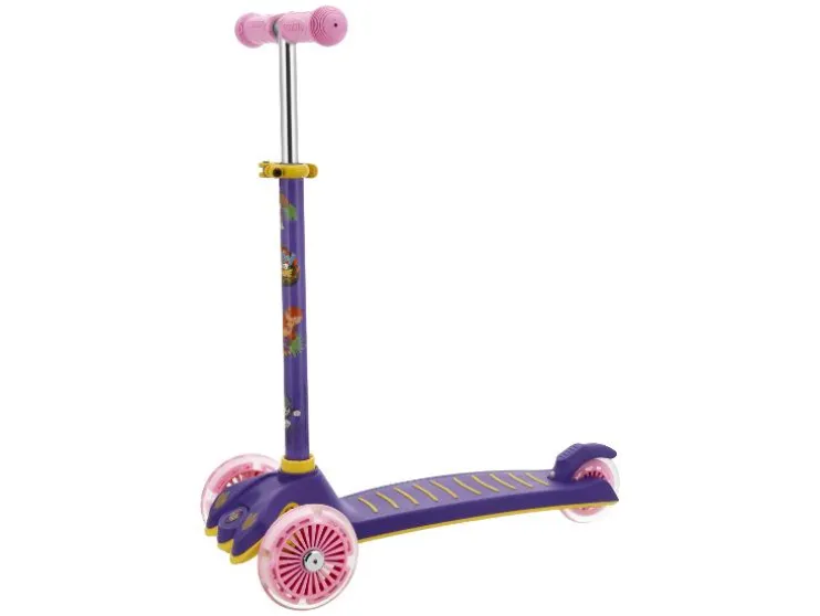 Patinete de 3 Ruedas con Ruedas LED, Paw Patrol Dino Movie
