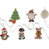 Pegatinas navideñas de gel con LED