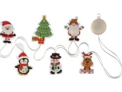 Pegatinas navideñas de gel con LED