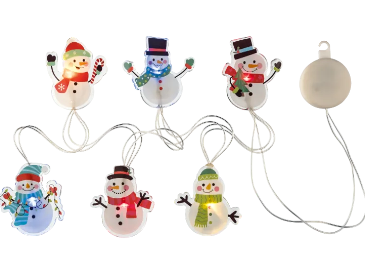 Pegatinas navideñas de gel con LED