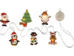 Pegatinas navideñas de gel con LED