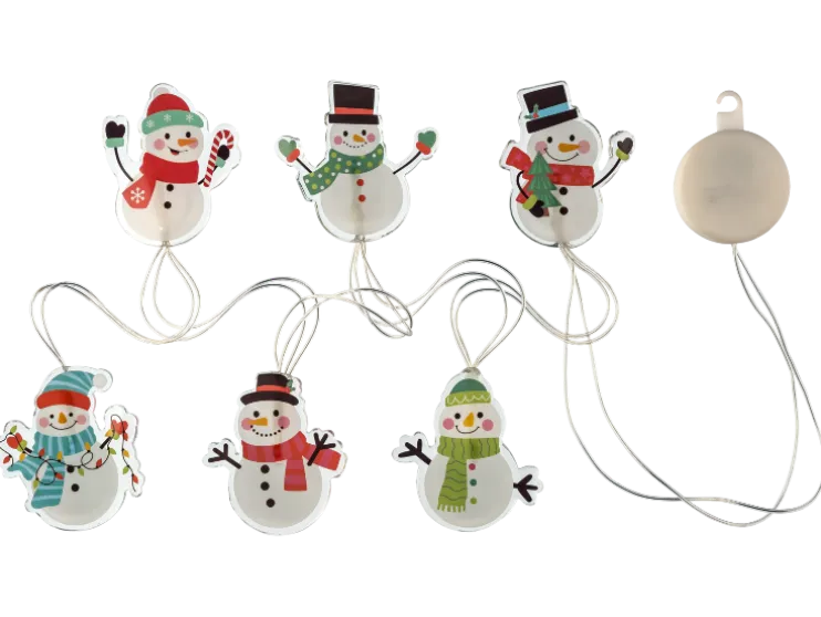 Pegatinas navideñas de gel con LED