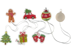 Pegatinas navideñas de gel con LED