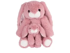 Peluche de mamá con bebé gato / perro / caballo / conejo