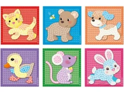 Pequeño mosaico, con coloridos motivos.