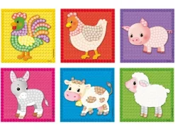 Pequeño mosaico, con coloridos motivos.
