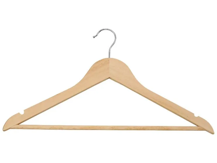 Perchas de madera, 20 unidades.