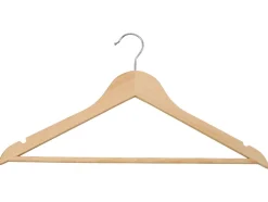 Perchas de madera, 20 unidades.