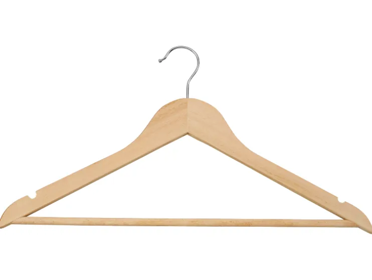 Perchas de madera, 20 unidades.