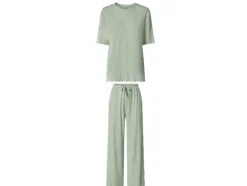 Pijama acanalado prémium para mujer