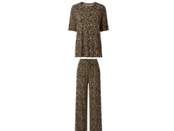 Pijama acanalado prémium para mujer