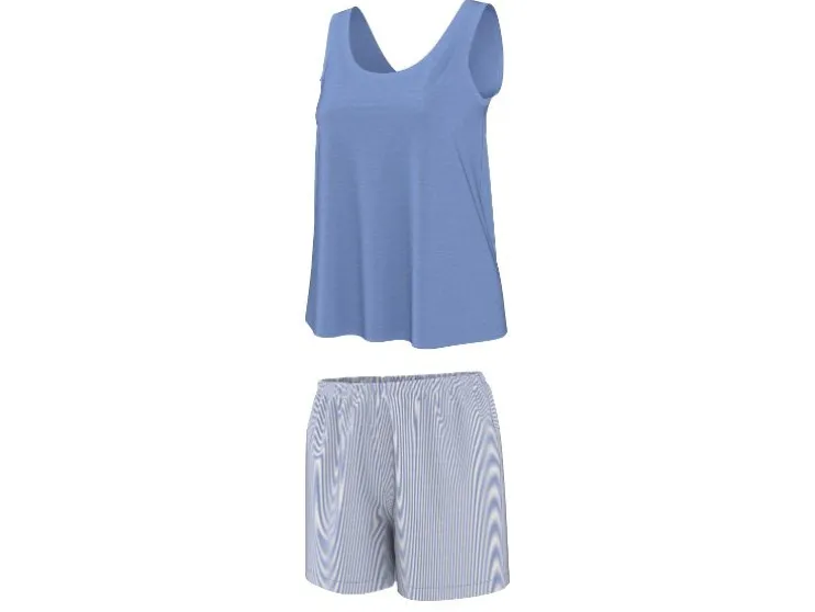 Pijama corto de mujer con lino