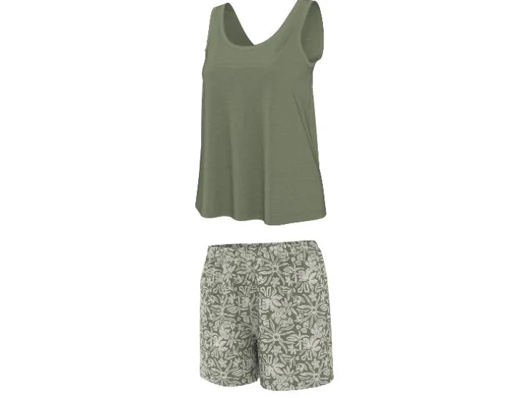 Pijama corto de mujer con lino