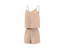 Pijama corto de muselina para mujer