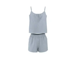 Pijama corto de muselina para mujer