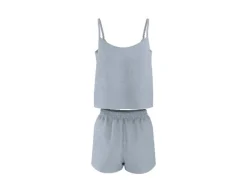 Pijama corto de muselina para mujer