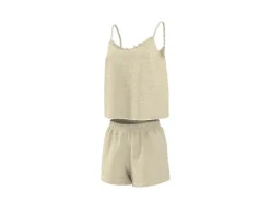 Pijama corto de muselina para mujer