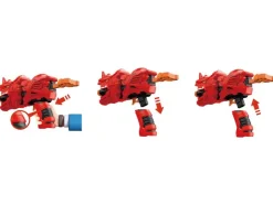 Pistola de dardos de espuma de dinosaurio con 10 dardos de espuma incluidos.