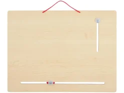 Pizarra magnética de madera / Ordenador portátil