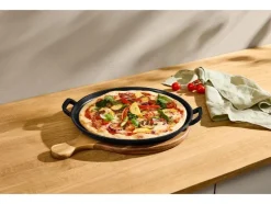 Plancha de hierro fundido prémium para pizza Ø 31 cm Plancha de hierro fundido prémium L 36,0 x An 26,0 cm