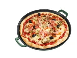 Plancha de hierro fundido prémium para pizza Ø 31 cm Plancha de hierro fundido prémium L 36,0 x An 26,0 cm