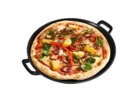 Plancha de hierro fundido prémium para pizza Ø 31 cm Plancha de hierro fundido prémium L 36,0 x An 26,0 cm