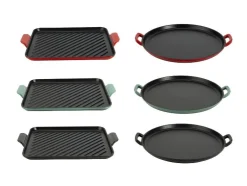 Plancha de hierro fundido prémium para pizza Ø 31 cm Plancha de hierro fundido prémium L 36,0 x An 26,0 cm