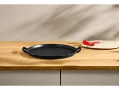 Plancha de hierro fundido prémium para pizza Ø 31 cm Plancha de hierro fundido prémium L 36,0 x An 26,0 cm