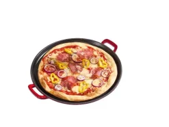 Plancha de hierro fundido prémium para pizza Ø 31 cm Plancha de hierro fundido prémium L 36,0 x An 26,0 cm