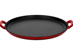 Plancha de hierro fundido prémium para pizza Ø 31 cm Plancha de hierro fundido prémium L 36,0 x An 26,0 cm