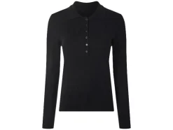 Polo de punto fino para mujer